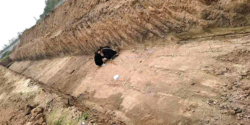 德赢VWIN工业园制品堆场龙门吊基础开挖