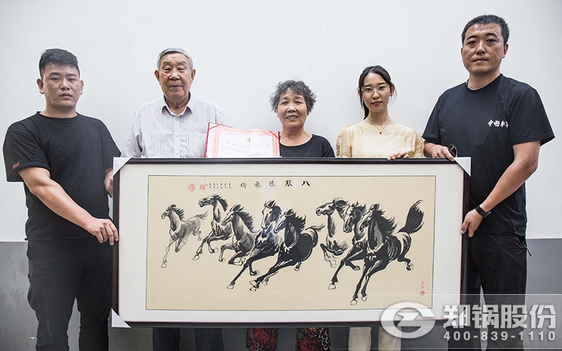 刘本立先生将其画作赠予给德赢VWIN