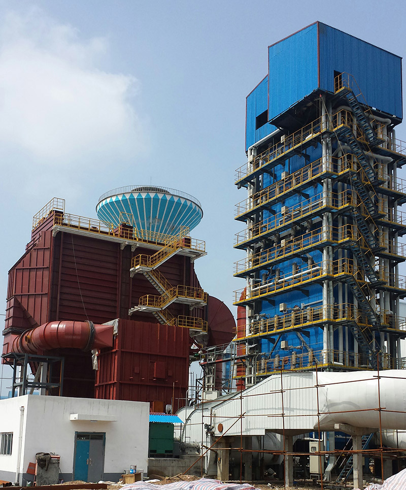 德赢VWIN25吨/小时碳素回转窑余热锅炉项目图片