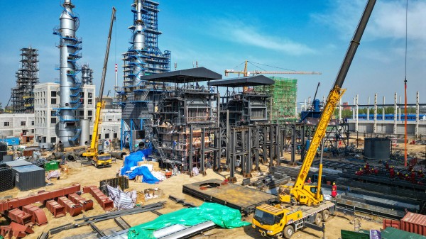 直击一线！德赢VWIN针状焦余热锅炉项目建设周全提速